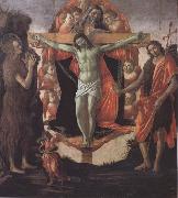 Sandro Botticelli Trinity with Mary Magdalene,St John the Baptist,Tobias and the Angel painting